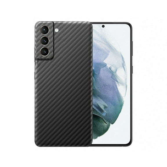 Dteck Aramid Fiber Case for Samsung Galaxy S25 Plus,Ultra-Thin and Lightweight 100% Real Carbon Shockproof Case Cover for Galaxy S25 Plus,Black2