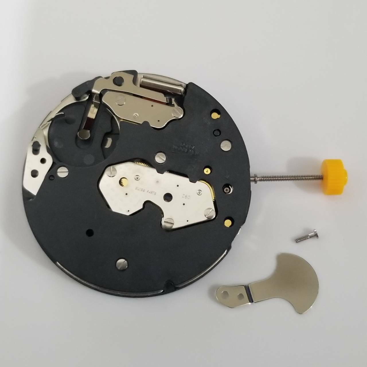 For Ronda Z60 Watch Quartz Movement Swiss Parts 6 Hands Date at 4 O'clock Accessories