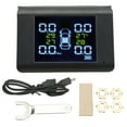 thumbnail image 2 of TPMS solar alarma de alta precisión Pantalla LCD Sistema de monitoreo de presión de neumáticos Señal estable fácil de leer Universal con 4 sensores externos para automóviles ANGGREK Otros, 2 of 8