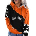 thumbnail image 1 of Blusa de manga larga suelta con estampado de Halloween a la moda para mujer, camisetas informales, sudaderas con capucha Pompotops FGAJ17069, 1 of 5