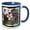 Blue/White, variant on 3drose, Mothers Are Gifts Spring Cherry Blossom Floral- Flowers, 15oz Mug