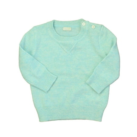 

Pre-owned Crewcuts Unisex Aqua Sweater size: 6 Months