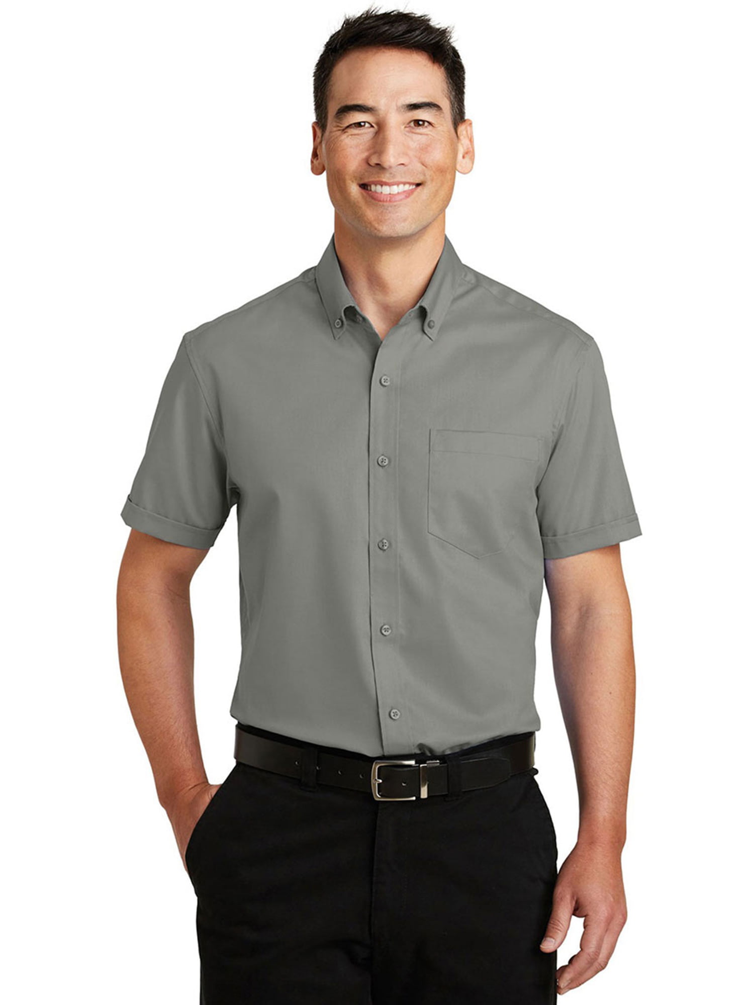 Port Authority - Port Authority Short Sleeve SuperPro Twill Shirt. S664 ...