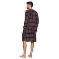 thumbnail image 2 of Ashford & Brooks Mens Flannel Plaid Long Sleep Shirt Henley Nightshirt, 2 of 5
