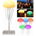 thumbnail image 1 of Lampe Jellyfish, Veilleuse RVB à 7 Couleurs avec Commande Vocale, Rechargeable, 1 of 6