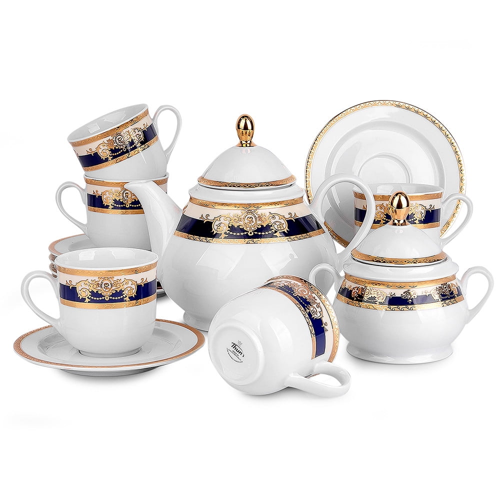 Tea Party Set for Women Marie Porcelain Tea Set of 14 for 6