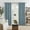 Blue, variant on Eclipse Ambiance Draft Stopper 100% Blackout Grommet 50 x 108 Curtain Panel in Charcoal