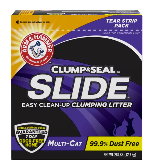 Arm & Hammer Litter Slide MultiCat Scented Clumping Clay Cat Litter