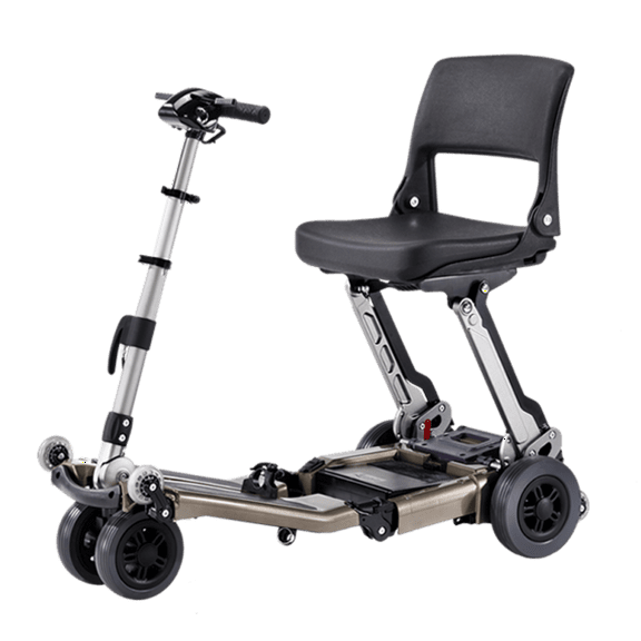 Luggie Standard Folding Mobility Scooter, Champagne