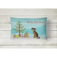 thumbnail image 2 of Carolines Treasures CK3506PW1216 Persian Chihuahua Christmas Tree Canvas Fabric Decorative Pillow, 12H x16W, multicolor, 2 of 4