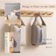 thumbnail image 4 of Paquete de 2 bolsas de tela para colgar en el asiento trasero del coche, moderna funda de piel sintética para caja de pañuelos, servilletero rectangular para coche, cocina, baño, dormitorio, hogar, of, 4 of 5