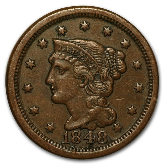 1848 Large Cent XF