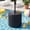 Black, variant on MOALCOFER 20.5" H Outdoor Umbrella Side Table, Adjustable Umbrella Holder with 11.5 Gallon Weightable Base, Waterproof Wood Grain Patio End Table, White