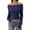 A-Navy, variant on Women Long Sleeve Shirts Off Shoulder Crop Tops Solid Basic Slim Fitted Y2K Fall Going Out Outfits
