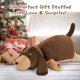 thumbnail image 5 of Almohada de peluche Tezituor Giant Dachshund de 90 cm con forma de animal de peluche suave, 5 of 6