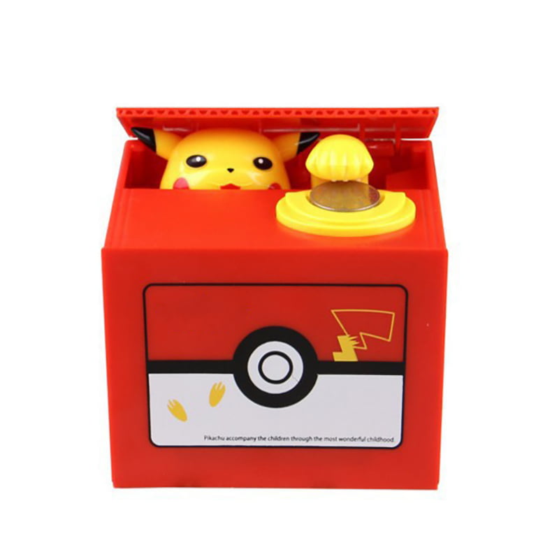 Pokemon Eevee Piggy Bank Moving Electronic Coin Savings box NEW *Free Shipping 
