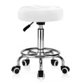 thumbnail image 1 of Tabouret Roulant en Cuir PU Rond - Coussin de Siège Ultra Doux avec Roues et Repose-Pieds, Grande Capacité de Poids 350lb, Tabouret Pivotant Réglable pour Tatouage Massage Salon, 1 of 8