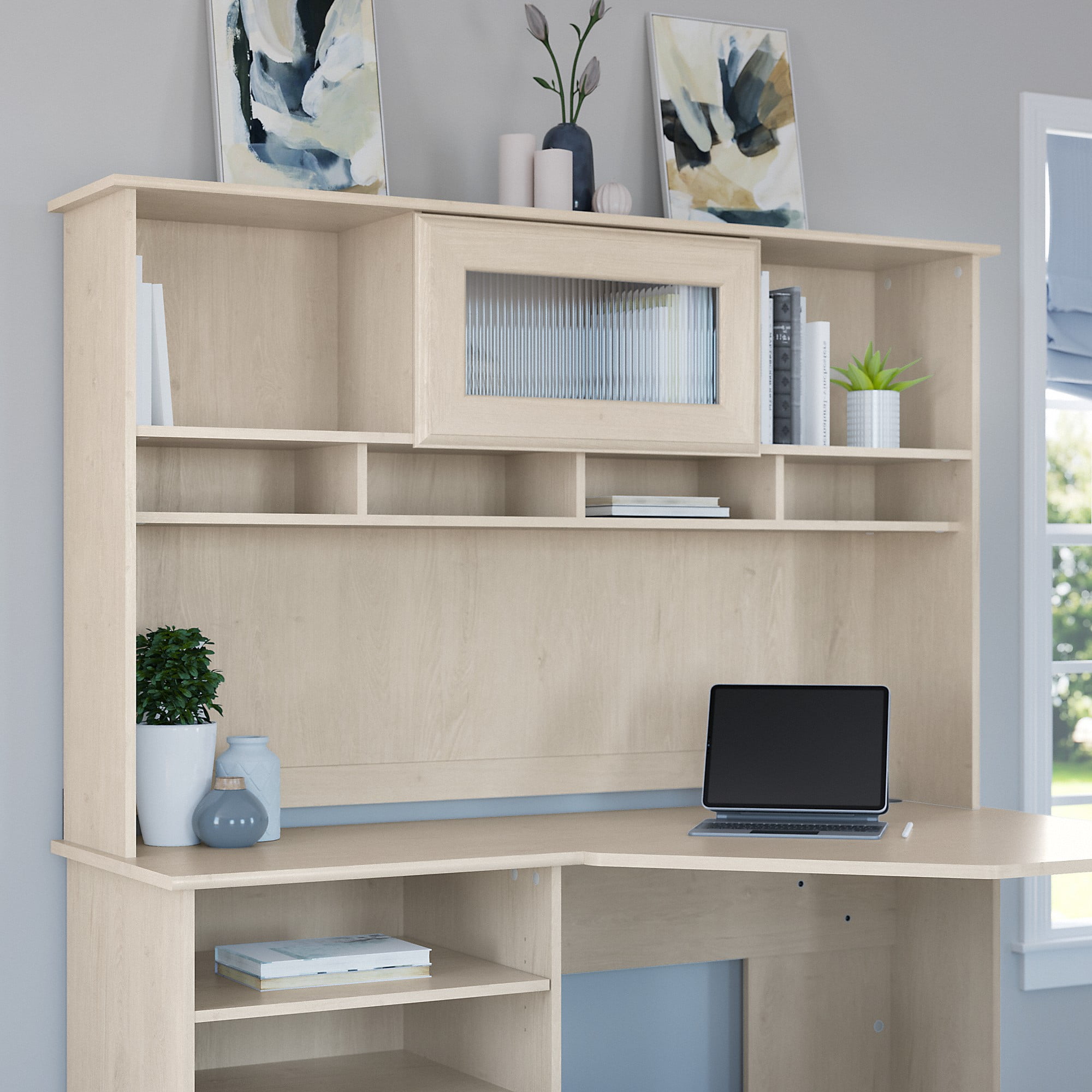 Bush Furniture Cabot 60W Hutch, White