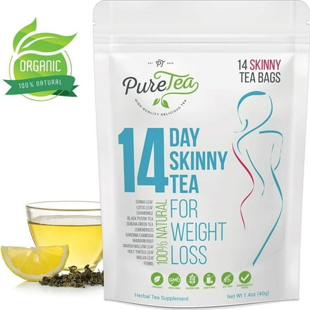 PureTea Skinny Tea, 14 Day Skinny Tea, Tea Bags, 14