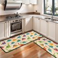 thumbnail image 3 of Kitchen Rugs Sets Of 2,Colorful Dinosaur Assortment Pattern Anti Fatigue Kitchen Mat Rugs Non Slip Washable,Decorative Kitchen Floor Mats for Kitchen,Sink,Laundry,17"x47"+17"x47", 3 of 5
