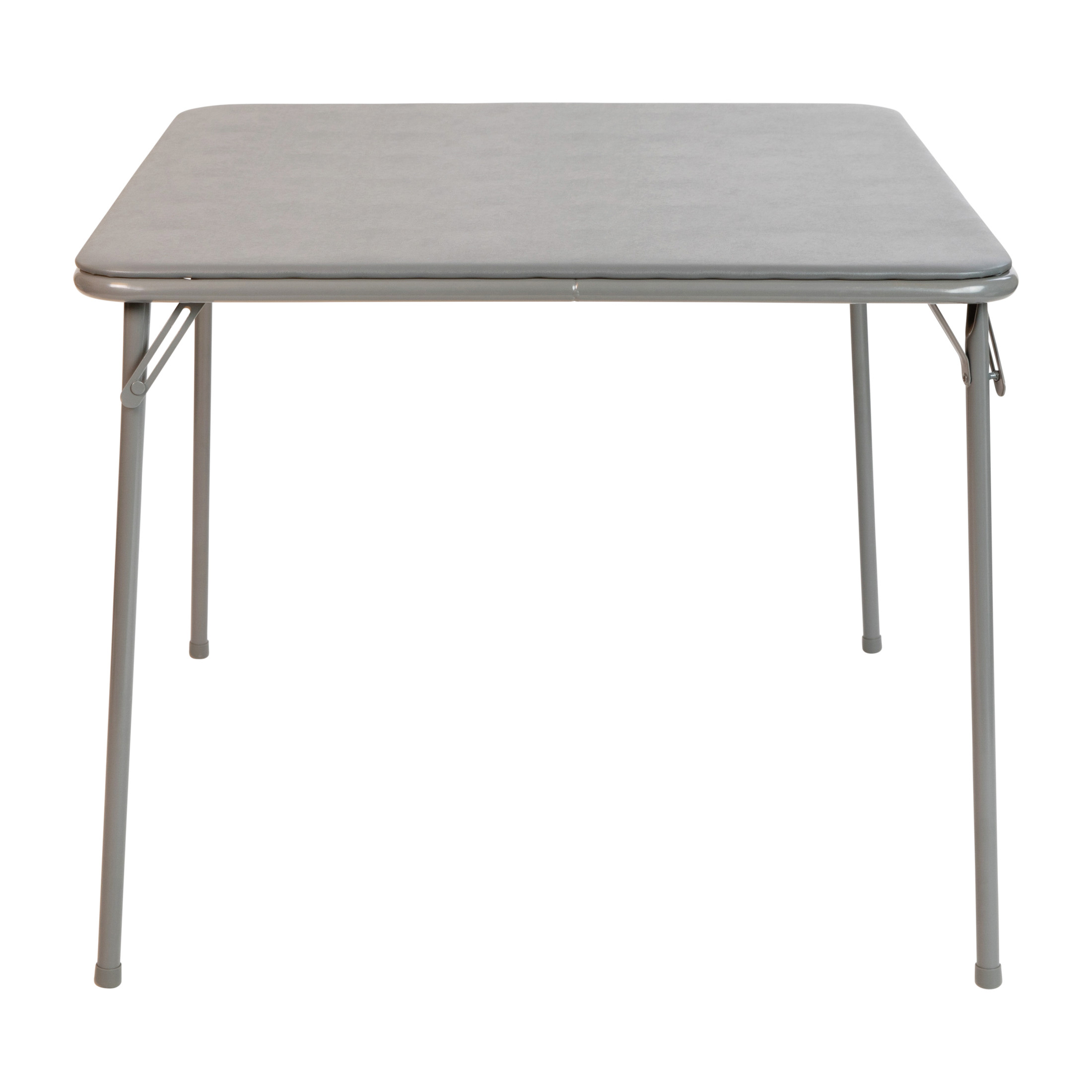 Flash Furniture Vinyl Padded Folding Card Table, Gray photo 8