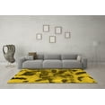 thumbnail image 3 of Ahgly Company Machine Washable Indoor Rectangle Abstract Yellow Modern Area Rugs, 2' x 5', 3 of 4