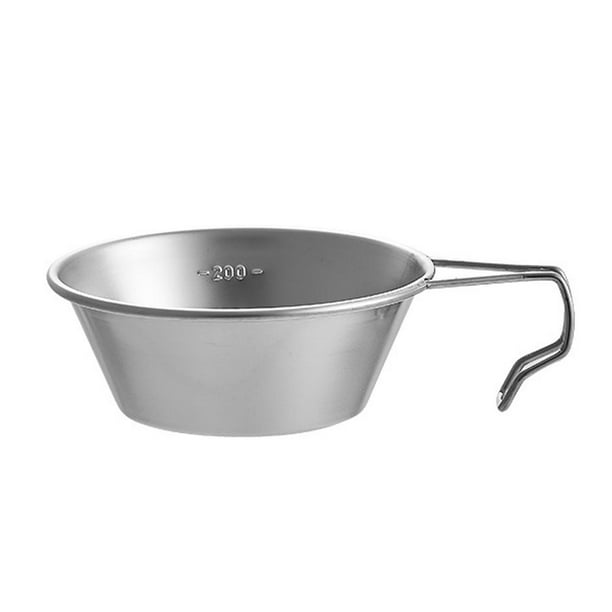 Taza de camping de 300 ml/500 ml con asa y cuenco para accesorios al aire libre (300 ml)