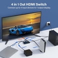 thumbnail image 4 of 4x1 HD Switcher, 330MHz Wide Compatibility 4K HD Multimedia Interface  Efficient Compact  for TV, 4 of 7