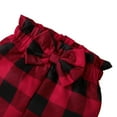 thumbnail image 6 of GYRATEDREAM Kid Baby Girl Outfits Clothes Bell-Bottoms Long Sleeve Cotton Sweatshirt Tops Christmas Red Plaid Pants Girls Clothing Set, 6 of 7