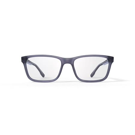 Walmart Men's Makoa Rectangular Prescription Eyeglasses with Case, Gray