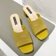 thumbnail image 1 of Sandalias y zapatillas de tacón medio para mujer Verano de prendas de vestir exteriores tejidas voladoras sandalias y zapatillas de mujer de moda, 1 of 6