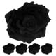 thumbnail image 1 of 5 broches de flores de tela de 10 cm para novia, con forma de rosa realista, para el pelo, para boda (negro), 1 of 6