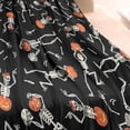 thumbnail image 3 of Skeleton Pumpkin Halloween Pattern Blanket,Comfortable Soft Flannel Throw Blanket,All Season,Warm Lightweight Blankets for Sofa Bed Couch Living Room Chair,40"x50", 3 of 4