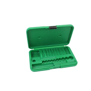SK Hand Tool ABOX-4921 Blow-molded replacement case for 4921 1/4 Drive Socket Set Green 