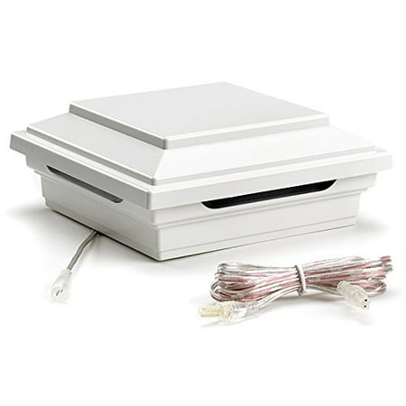 LED Post Cap Light- Square Style Classic White WTSQLEDCAP4X4C