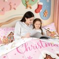 thumbnail image 4 of Manfei Farmhouse Rustic Christmas Full Size Comforter Sets,Colorful Bell Bedding Comforter Set,Xmas Reversible,3 Pieces,1 Comforter and 2 Pillowcases, 4 of 7