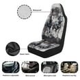 thumbnail image 6 of Yuyamidu Watercolor Horse Car Seat Cover Set for Front Seat Only 2 PCS Auto Seat Accessories Cool Vehicle Bucket Seat Covers, Universal Fit, 6 of 7