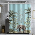 thumbnail image 5 of 1 cortina de ducha, planta, elefante, árbol, cortina de baño, antimoho, tela de poliéster impermeable, cortina de baño, 180x180cm JAMW Sencillez, 5 of 5