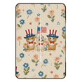 thumbnail image 3 of Patriotic Kittens Floral Fabric Design Waterproof Picnic Blanket with Foldable Zipper, Suitable for Outdoor Use, Suitable for Travel, Camping, Beaches, Parks, Grasslands, Picnic Blanket Accessories, 3 of 8