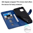 thumbnail image 3 of Case for Samsung Galaxy Note 10 Lite Zipper Pocket Wallet Leather Case Magnetic Closure Flip Cover - Blue, 3 of 5