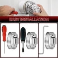thumbnail image 5 of Uxcell 16 Pack Stainless Steel Hose Clamp, Adjustable Range 0.4"- 0.6"(10-16mm) Worm Gear Hose Clamp Assortment Kit, Metal Fuel Line Clamping for Plumb, Automotive, Mechanical, Silver, 5 of 7
