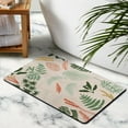 thumbnail image 3 of Stylish Pale Green Boho Abstract Bathroom Rug - 20x32 Inches, Non-Slip, Soft, Machine Washable & Ideal for Modern Farmhouse Decor!, 3 of 5