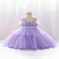 thumbnail image 4 of Girl Sleeveless  Neck Ruffled Princess A-Lined High Waist Dress, 4 of 9