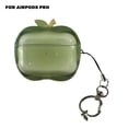 thumbnail image 1 of Transparent TPU Soft Rubber Case for AirPods Pro 1 2 Generation with Anti-Dust Design and Realistic Apple Stems, 1 of 8