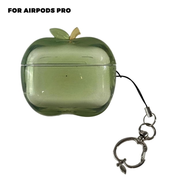 Transparent TPU Soft Rubber Case for AirPods Pro 1 2 Generation with Anti-Dust Design and Realistic Apple Stems