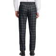 thumbnail image 3 of Lars Amadeus Men's Dress Checked Flat Front Business Plaid Formal Pants, 3 of 6