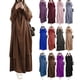 thumbnail image 2 of Uae Saudi Solid Robe Dress Hooded Suit Ethnic Wear zhangyuxiang LED, 2 of 2