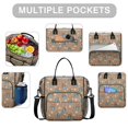 thumbnail image 2 of Highland Cow and Daisy Print Insulated Leakproof Lunch Box for Women, Large Lunch Bag for Tween Teen Adult, Loncheras Para Mujer for Work Beach Travel Picnic Camping, 2 of 6