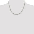 thumbnail image 4 of 925 Sterling Silver Ball Beaded Chain Styles Necklace 5 mm 18 inch, 4 of 4