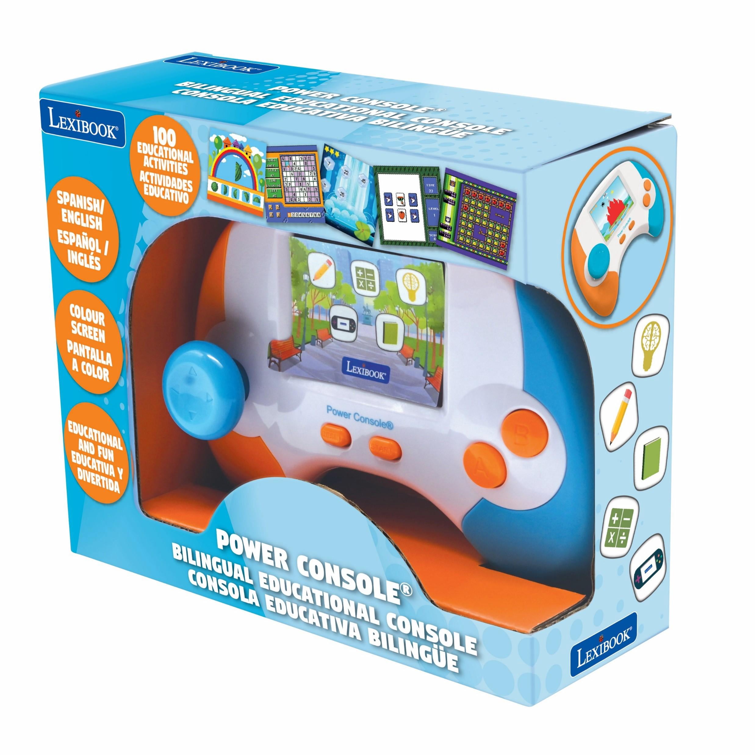 Lexibook Power Console®, Educational Bilingual Game Console with 100 Activities, English/Spanish
